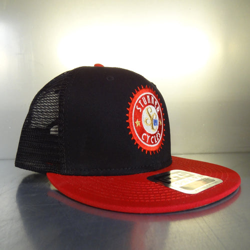 Stunner Cycles Snap Back Hat - Red/Black